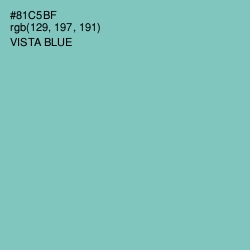 #81C5BF - Vista Blue Color Image